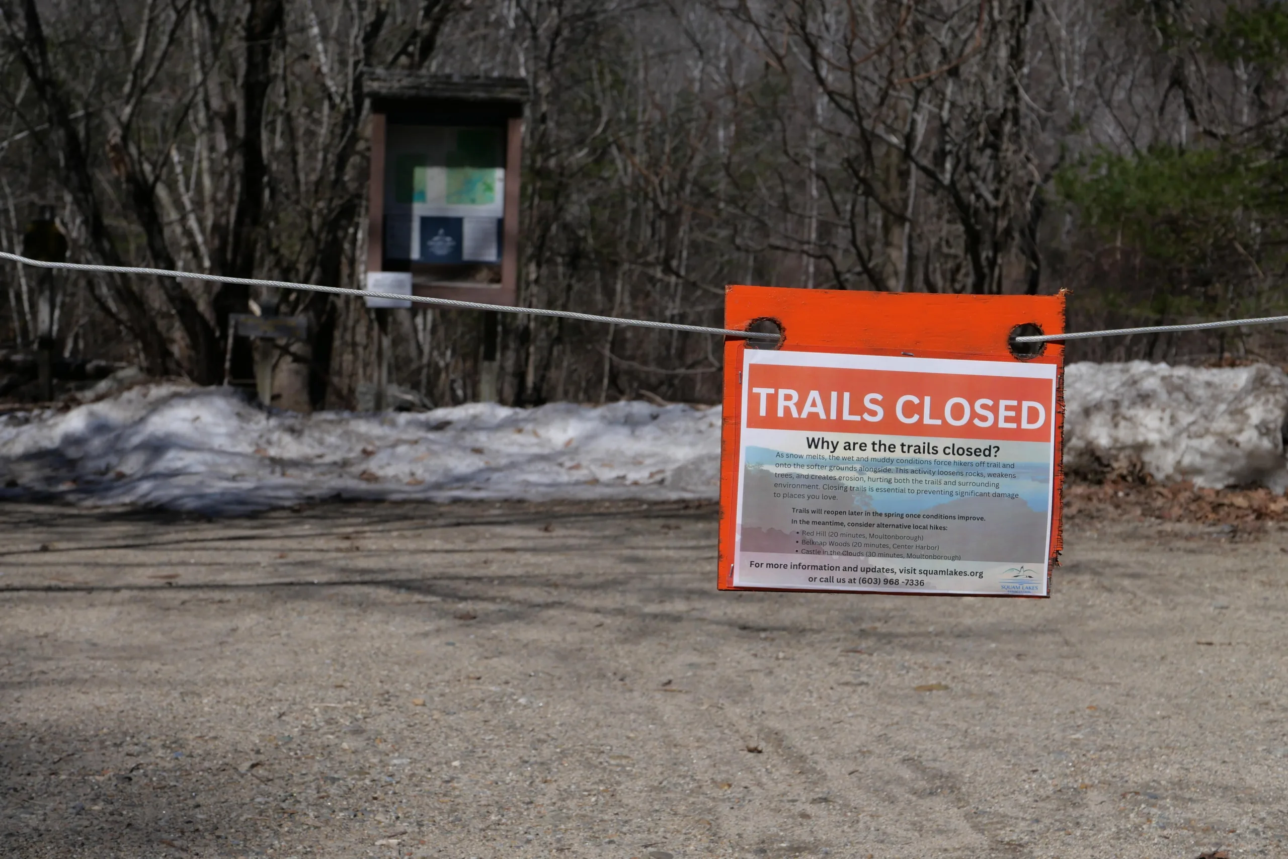 Squam hiking mud season